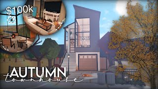 Bloxburg  Autumn Townhouse  100k  Speedbuild [upl. by Cogan]