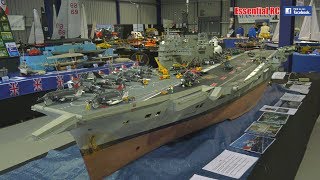 SUPER LARGE 172 scale radio controlled RC HMS ARK ROYAL Aircraft Carrier AUDACIOUS CLASS [upl. by Harned]