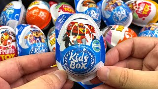 Yummy Kinder Joy Chocolate Robot Tobot  A Lot of Candy Kinder Surprise ASMR Relaxing Candy 116 [upl. by Okimat]