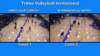 Iowa Central Triton Volleyball Invitational Friday October 25th Macthups [upl. by Idid163]