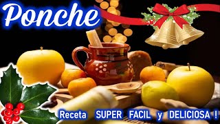 Como hacer PONCHE NAVIDEÑO  Receta especial de PONCHE NAVIDEÑO  Ponche de Frutas para Navidad [upl. by Moht]