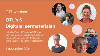 Webinar 3 CTLs amp Digitale leermaterialen [upl. by Romine932]