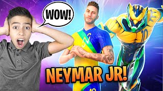 New NEYMAR JR Skin in FORTNITE  Royalty Gaming [upl. by Gipsy]