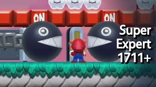 Super Expert Endless 1711 Clears in Mario Maker 2 [upl. by Rafaj]