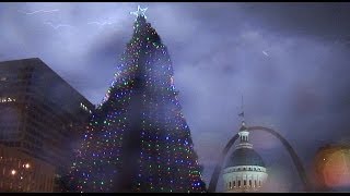 Christmas season lightning in St Louis  December 20 2012 [upl. by Rosmunda]