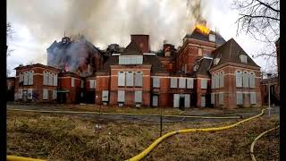 Hudson state hospital on fire [upl. by Lubeck720]