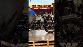 Royal Enfield Scram 440 Unveiled at Motoverse 2024  BikeWale shorts scram440 [upl. by Milford522]