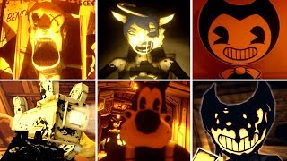 All Jumpscares Bendy and the Ink Machine 3  BATIM Chapter 3 [upl. by Levona]