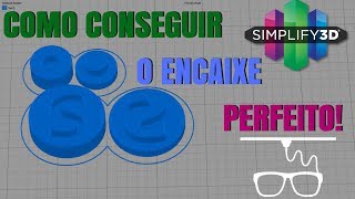 Como conseguir o encaixe perfeito  Impressão 3D [upl. by Annodal]