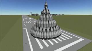 KSP  Launching a satellite in 10 G gravity  stock [upl. by Lraep]