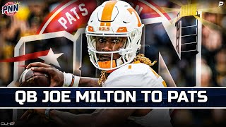 Instant Reaction Patriots select Joe Milton at pick 193 [upl. by Gnouhc]