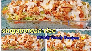 singaporean rice recipe 😋 😍 👌 By Moody Foody Recipes cooking food singapore rice recipe [upl. by Maer]