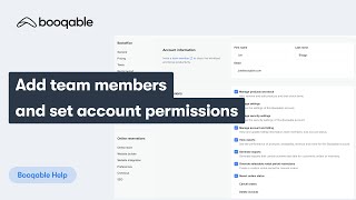 Add team members and set account permissions [upl. by Nadaba812]