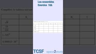 Exercice 106 Les ensembles TCSF Maths [upl. by Enilemme540]