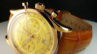 Carl F Bucherer Flyback Chronograph обзор золотых часов [upl. by Caia223]