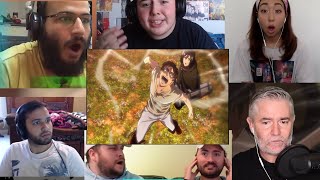 HANNES DEATH EREN USES THE COORDINATE ATTACK ON TITAN 2X12 FINALE REACTION MASHUP [upl. by Nhguahs842]