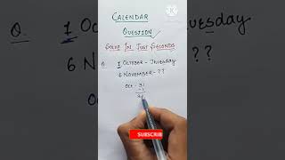 calendar reasoning tricks in hindi  Calendar Question  calendar reasoning questions  calendar [upl. by Drareg]