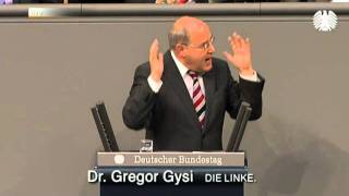 Gregor Gysi DIE LINKE Union FDP SPD und Grüne beschließen einen halbherzigen Atomausstieg [upl. by Enrobialc]