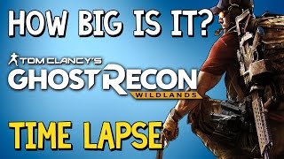 How Big Is Ghost Recon Wildlands  A Time Lapse Walk Across Bolivia  41 [upl. by Stephens269]