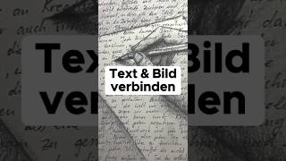 Text mit einer Zeichnung kombinieren  Deine heutige Zeichenidee zeichenideen [upl. by Borrell]