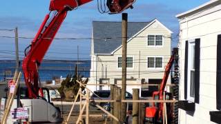 House raising piling installation [upl. by Cookie375]