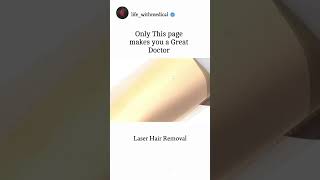 Laser Hair Removal medical doctor neet neetmotivation biology hairremoval haircare hair [upl. by Gelman969]