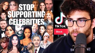 TikTok Celebrity Block List Movement  HasanAbi Reacts [upl. by Nehcterg]