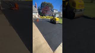 Paving a 10k job easy money Like amp Subscribe for more videos asphaltpaving asphaltcowboy [upl. by Stormi540]