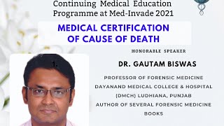 Medical Certification of Cause of Death by Dr Gautam Biswas [upl. by Nalo]