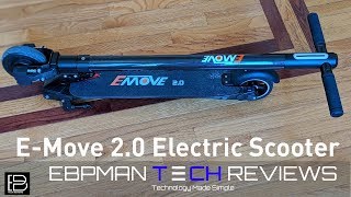 EMove 20 Carbon Fiber Electric Scooter Review [upl. by Tnarud889]