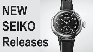 NEW SEIKO and H MOSER Release Announcements [upl. by Ainiger326]