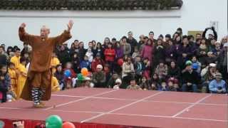 Shaolin Qigong Kung Fu Demo Chinese New Year Shifu YuanShi Xing Wu 袁大師表演 [upl. by Jacobson845]