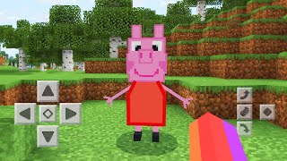 Minecraft PE  Peppa PIG ADDON [upl. by Materi235]