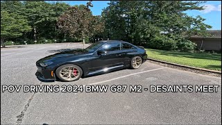 POV Driving 2024 BMW G87 M2  Desaints Meet [upl. by Nyrrat]