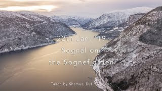 22th Jan 2019 norway in nutshell fjords  Sogndal City on Sognefjorden [upl. by Iroj]