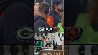 A Packers Fan Reaction to the BLOCKED Game Winning FG vs Bears nfl shorts [upl. by Jahdiel]