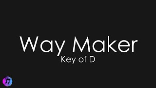 Way Maker  Piano Karaoke Key of D [upl. by Oalsecnew]