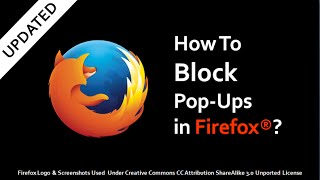 How to Block Pop Ups in Firefox Updated [upl. by Atived811]