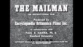 THE MAILMAN UNITED STATES POSTAL SERVICE 1946 INSTRUCTIONAL FILM 47504 [upl. by Ossy]