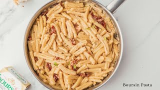 BOURSIN PASTA  10 minutes dinner recipe [upl. by Eriha857]