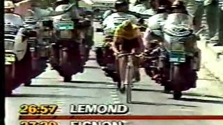 1989 Tour de France Final Time Trial  LONG VERSION  Greg Lemond  Laurent Fignon [upl. by Ecinej]