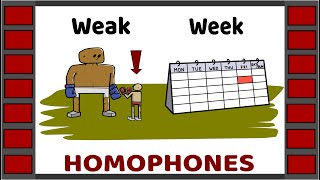 Homophones  Examples of 60 homophone pairs  English Vocabulary  Homographs  Homonyms [upl. by Pompei]