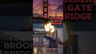 Golden gate vs Brooklyn bridge comparison bridge goldengate brooklynbridge [upl. by Flynn608]