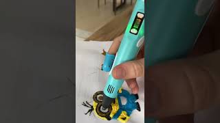 3D Kalem Minion diy 3d art 3dprinting minions minion toys çocuklariçinçizim çocuklariçin [upl. by Asihtal780]