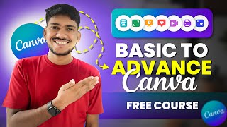 Canva FULL COURSE For Beginners 2024  How to Use Canva Like PRO FREE [upl. by Ylrahc]