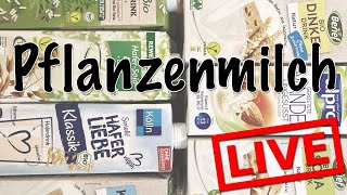 Pflanzenmilch im Vergleich  🔴 Live mit Sarah [upl. by Eibrab]