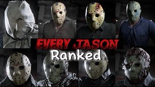 Every JASON ranked In FRIDAY THE 13TH THE GAME [upl. by Soelch]