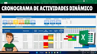 Cronograma de Actvidades en Excel [upl. by Arytahs]