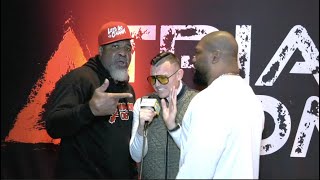 The Schmo Separates Rampage Jackson amp Shannon Briggs During Interview [upl. by Awhsoj]