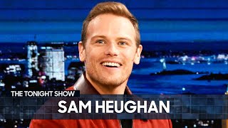 Sam Heughan Reveals What to Expect from Outlander’s Return  The Tonight Show Starring Jimmy Fallon [upl. by Ilahsiav225]